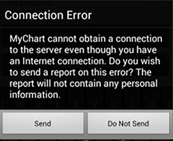 Connection error Android