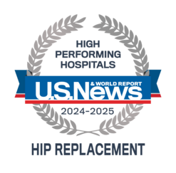 U.S. News Hip Replacement badge - 2024-2025