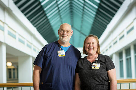 Two nurses at Dartmouth Hitchcock Medical Center