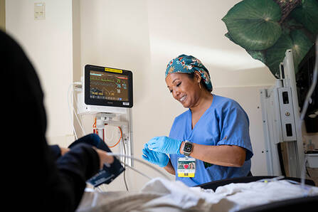 A nurse in the Outpatient Surgery Center