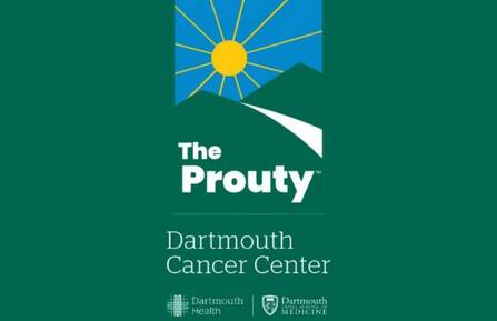 Prouty logo on green background