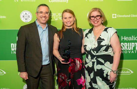 From left, Corey A. Siegel, MD, MS; Jessica K. Salwen-Deremer, PhD; and Laurie Keefer, PhD, RFF, gastropsychologist and board member of the Rome Foundation.