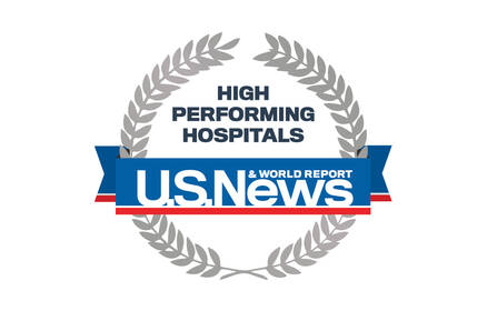 U.S. News High Performing Hospitals seal.