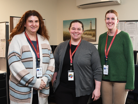 Admissions staff: Michelle Comtois; Mully Hudkins, Director; Keri Harrington