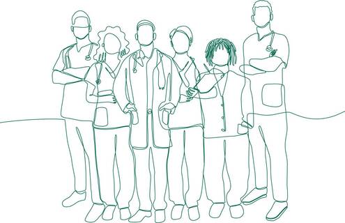 Illustration of medical providers